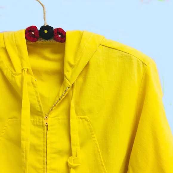 Vintage Jackets & Blazers - Vintage mod hoodie windbreaker XL